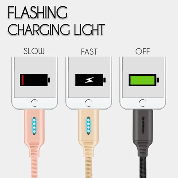 Auto Cut-off Fast Charging Nylon Cable