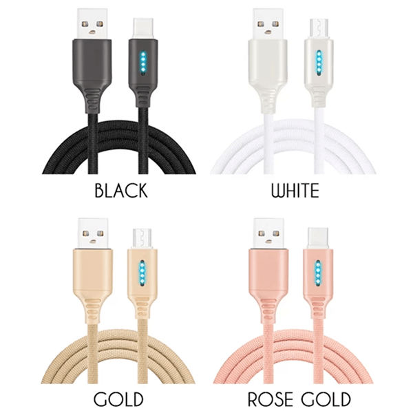 Auto Cut-off Fast Charging Nylon Cable