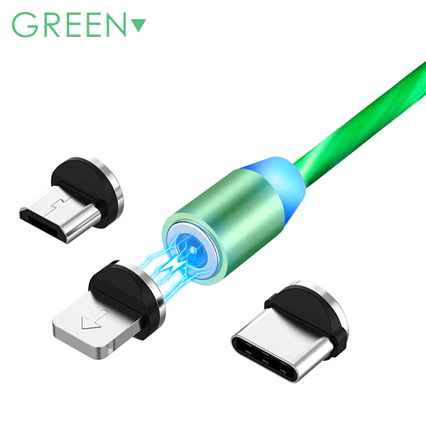 Magnetic LED Flowing Charging Cable