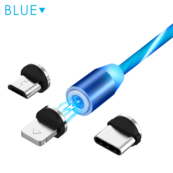 Magnetic LED Flowing Charging Cable
