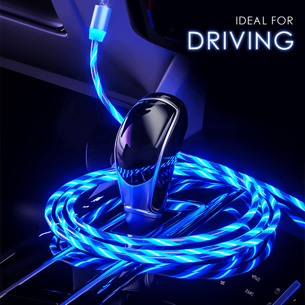 Magnetic LED Flowing Charging Cable