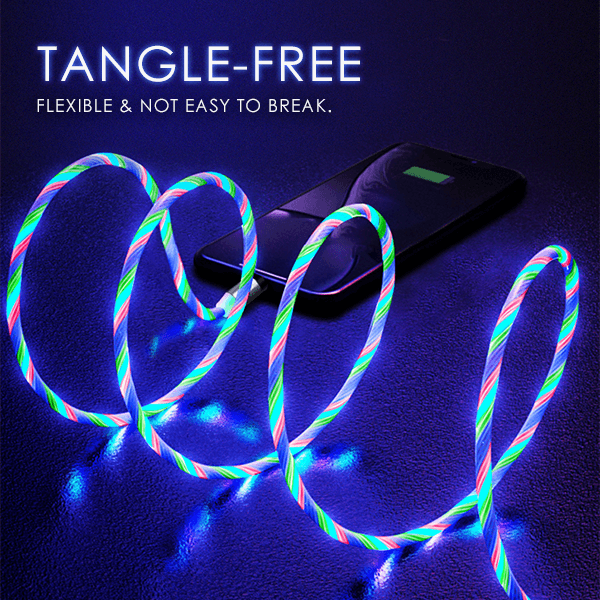 Magnetic LED Flowing Charging Cable