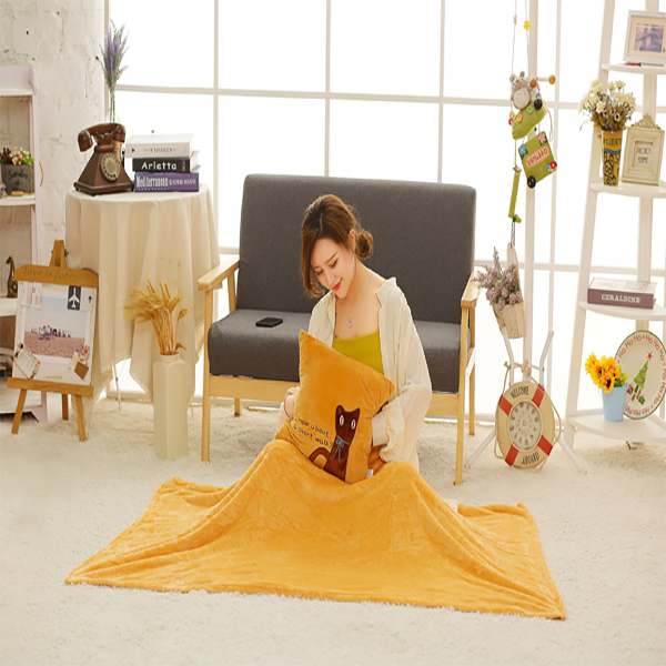 Multi-functional winter cushion blanket