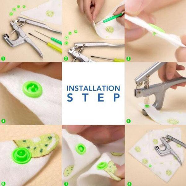 Snap Button DIY Set (150 Pcs Set)