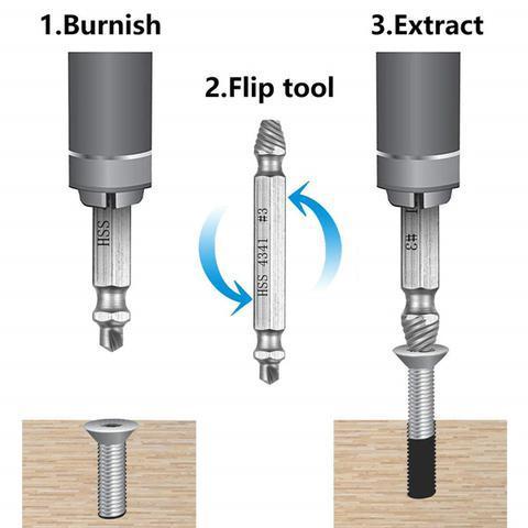 Hex Shank Screw Remover(1 Set)