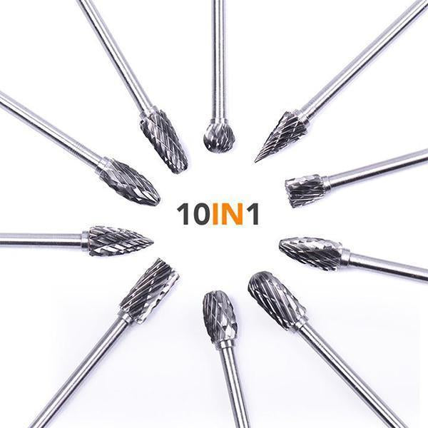 Premium Tungsten Steel Carbide Rotary Burr Set