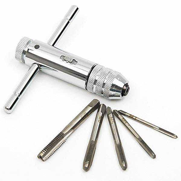 Ratchet Tap Chuck Wrench With Adjustable T Handle