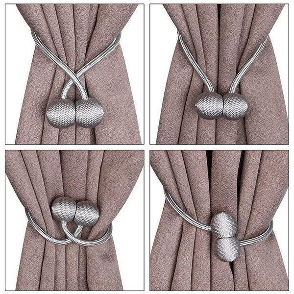 Magnet Buckle Curtain Tieback(1 Pair)