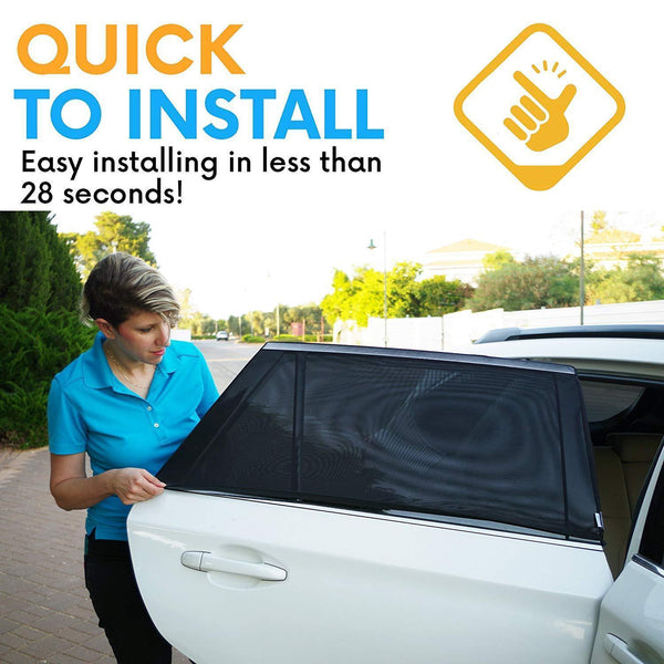 Car Side Window Sun Shade (2 Pack)
