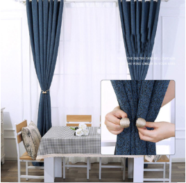 Magnet Buckle Curtain Tieback(1 Pair)