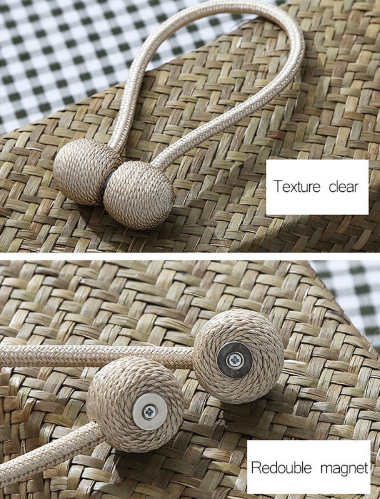 Magnet Buckle Curtain Tieback(1 Pair)