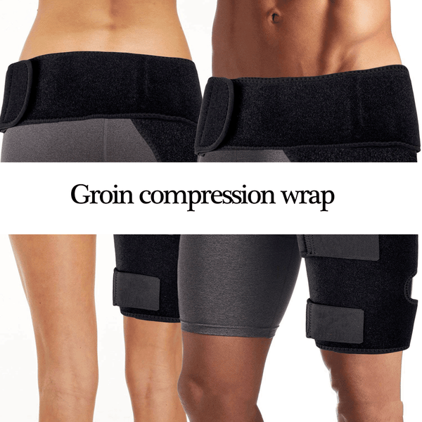 Groin compression wrap hip saver