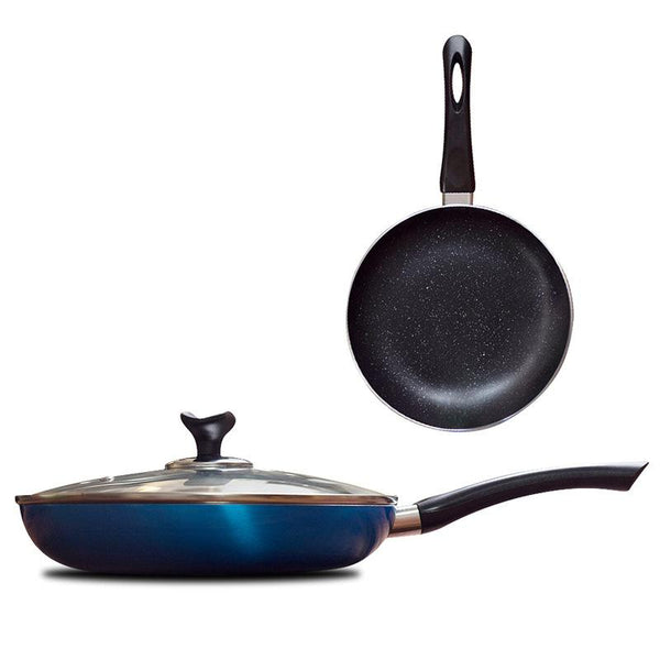 Diamond coated stainless steel non-stick pan