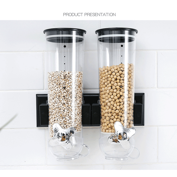 Wall-Mounted Canister Cereal Dispenser