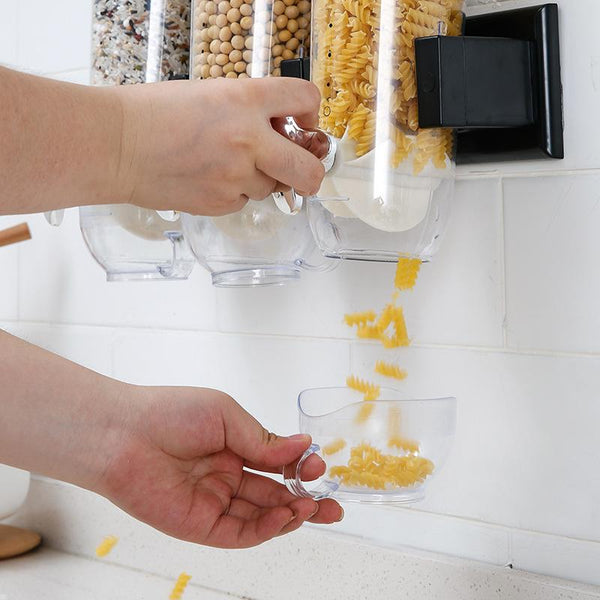 Wall-Mounted Canister Cereal Dispenser