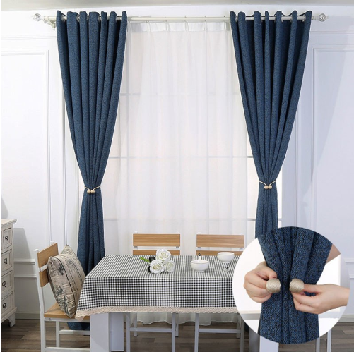 Magnet Buckle Curtain Tieback(1 Pair)