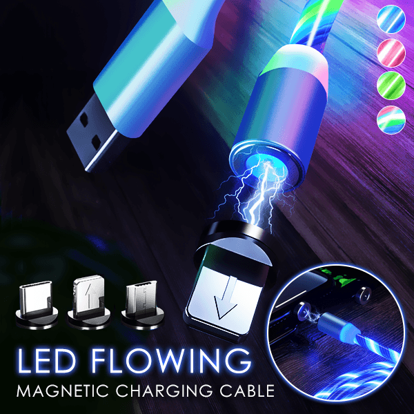 Magnetic LED Flowing Charging Cable
