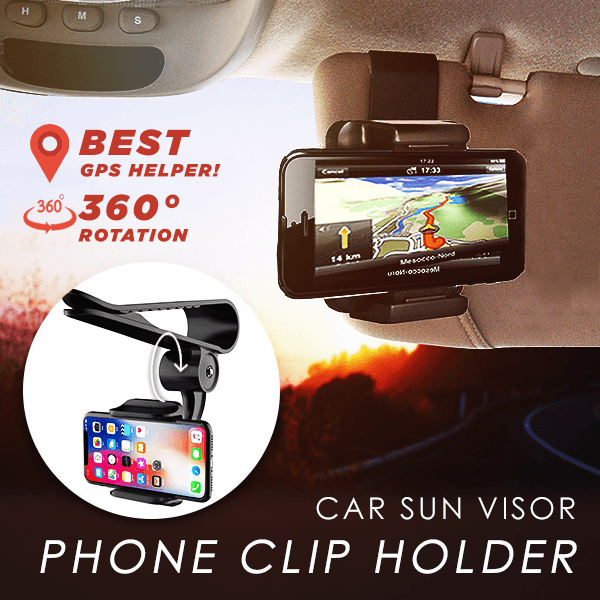 Car Sun Visor Phone Clip Holder